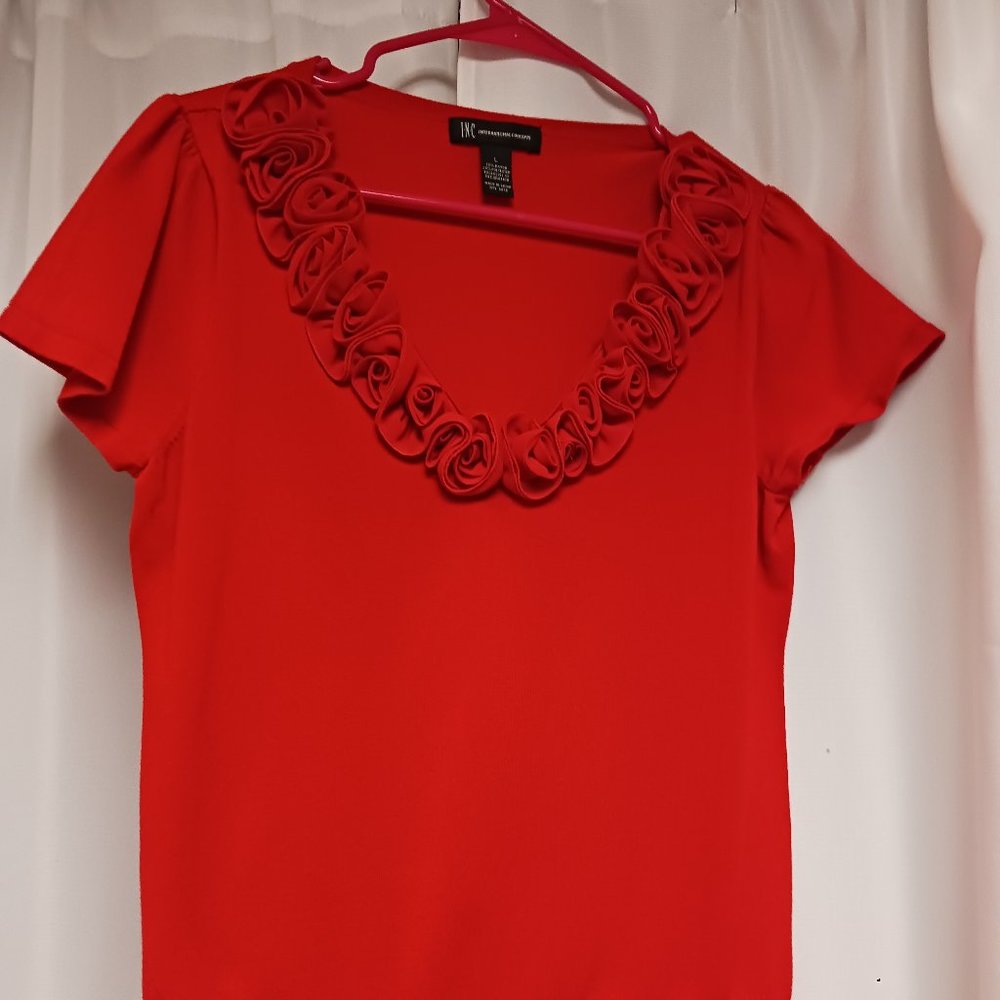 INC Red Sweater Large